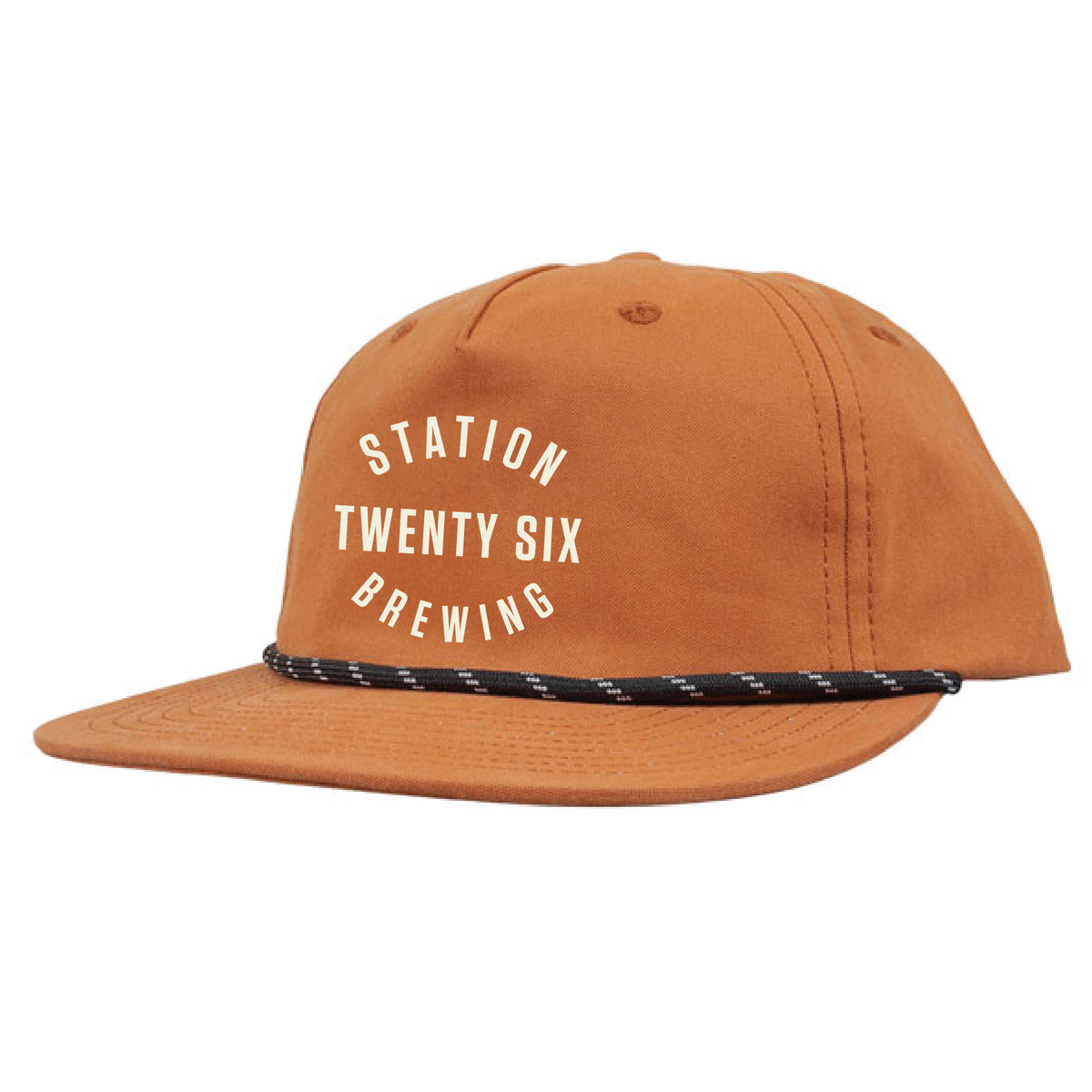 S26 Embroidered Rope Hat - Rust